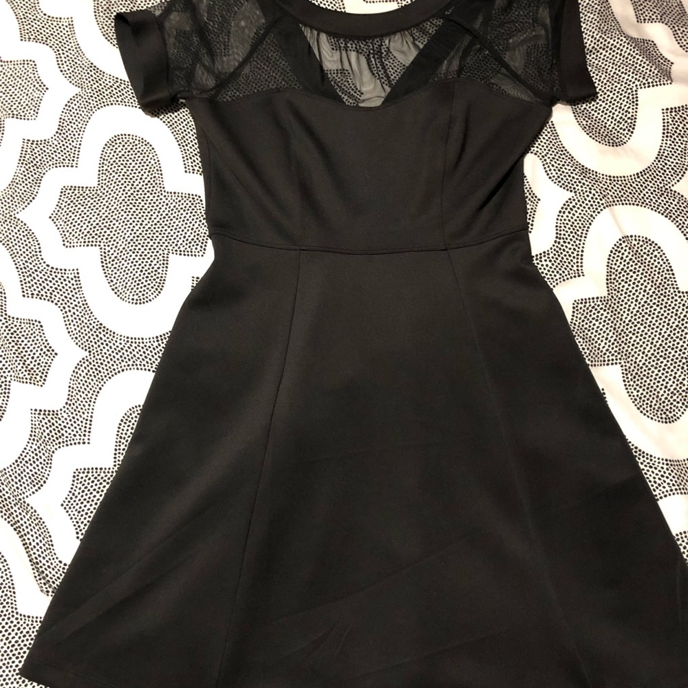 Black short cocktail dress
